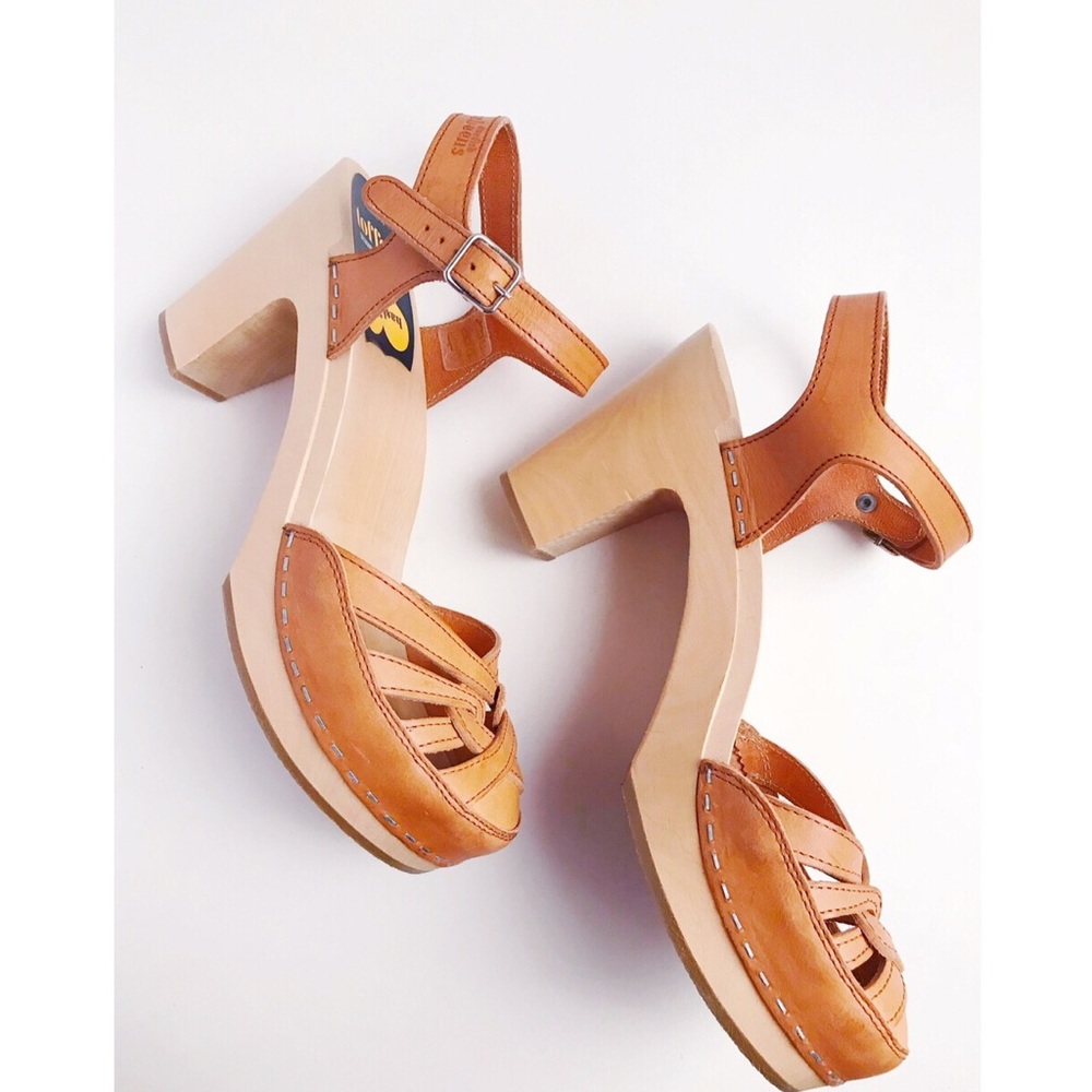 Swedish Hasbeens Size 41 Agneta High Sandal-NEW